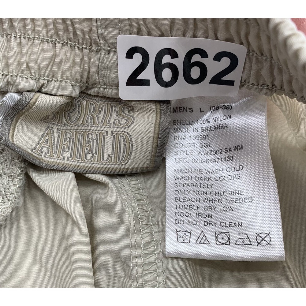 Sports Afield Cargo Pants Mens Large L 36-38 Convertible Outdoor Hiking Athletic - Picture 11 of 11